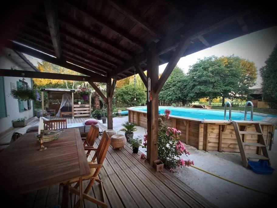 Maison Avec Piscine Proche Des Thermes Mauleon-D'armagnac Exterior photo